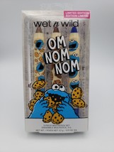 Wet N Wild Sesame Street Multistick Om Nom Nom 3 Piece Set Cookie Monster - £9.22 GBP