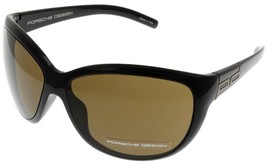 Porsche Design Sunglasses Women Brown P8524 A Designer Oval - £110.19 GBP
