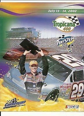 2002 Tropicana 400 Starting Line Up - $5.05