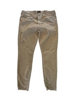 MOTHER Jeans Womens LOOKER ANKLE FRAY Corduroy Pants Hopscotch Khaki Tan... - £42.07 GBP