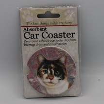 Super Absorbent Car Coaster - Cat - Calico - £4.31 GBP