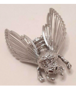 Monet Silver Tone Fly Brooch Pin Vintage - £17.10 GBP
