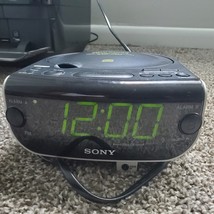 Sony ICF-815 Dream Machine FM/AM Radio CD Player Dual Alarm Clock Works - £30.67 GBP