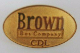 Brown Bus Company CDL Lapel Pin - $102.41 MXN