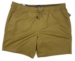 Gap Men s Stretch Twill Pull-On Drawstring Shorts Color Antique Bronze XXL - $14.84