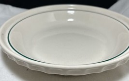 Longaberger Green Woven Traditions 10&quot; Pie Dish Made In  USA - $24.75