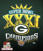 NFL Green Bay Packers Super Bowl XXXI Vintage Sweatshirt Men&#39;s Sz 2XL - £23.50 GBP