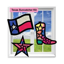 Texas Suncatcher Craft - 3 Sets Stained Glass Effect Paper Window Art - $9.99+