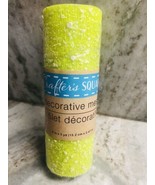 CRAFTER&#39;S SQUARE 6&quot; x 3 yd Splatter Decorative Mesh ~ Green NEW - $7.80