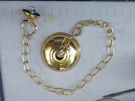 22LL93 Bright Brass Chandelier Drop: 42&quot; Long, Brass, Diecast, And Steel - £10.30 GBP
