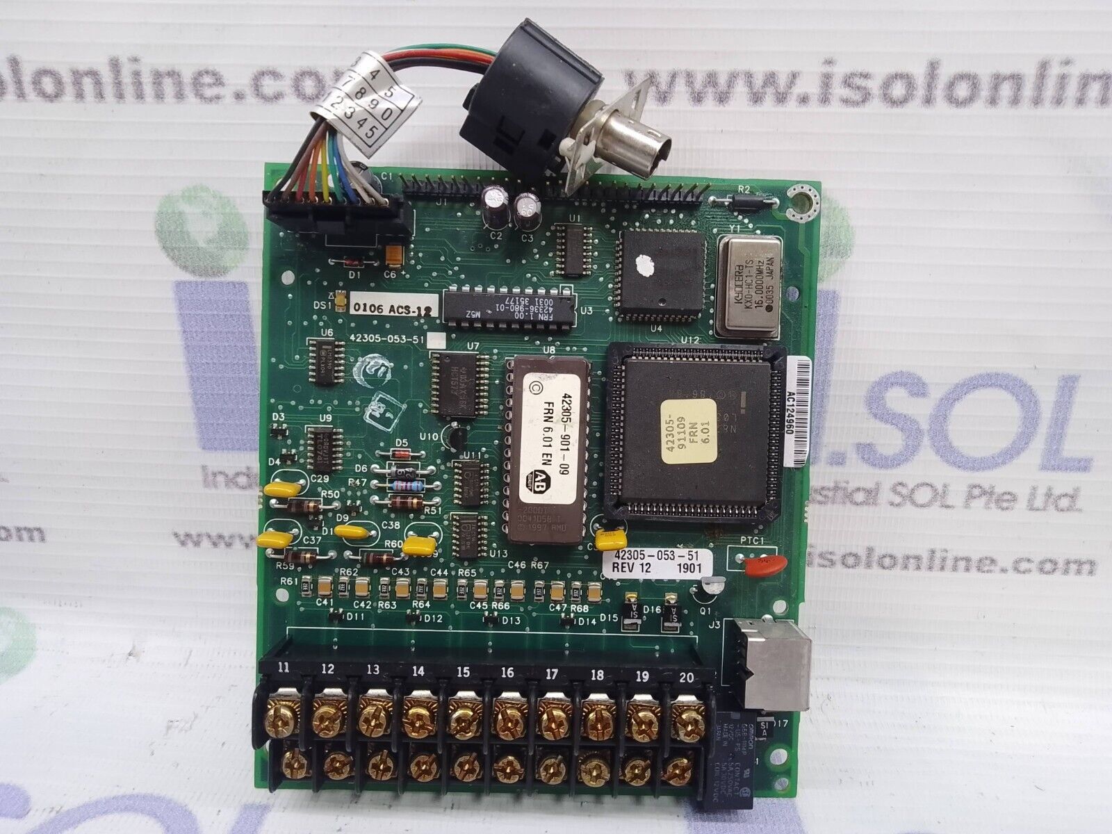 Allen-Bradley 42305-053-51 AC Drive Control Board Rev 12 1901 2HP - $221.40