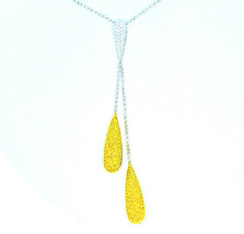 3.31ct Fancy Intense Yellow Diamonds Necklace 18K All Natural 11 Grams Real Gold - £5,888.75 GBP