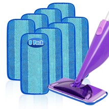 8 Pack Reusable Mop Replacements Pads Compatible With Swiffer Wet Jet Mops, Dry  - $16.99