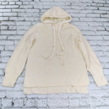 Gap Sweater Womens XS Ivory Hooded Drawstring Long Sleeve Pullover - £15.94 GBP