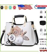 Fashionable Women&#39;s Satchel Handbag with Multiple Pockets and Vintage De... - $1,105.91 MXN