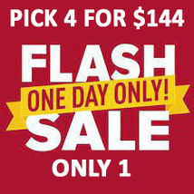One Available!! Jan 15TH Flash Sale! Pick 4 For $144 Special Offer Discount - £230.21 GBP