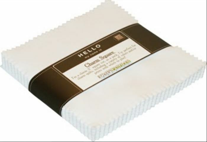 5&quot; Charm Pack Squares Kona Cotton Solids White Colorstory Cotton Precuts... - $10.97