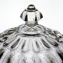 Flint Glass Argus Thumbprint Covered Sugar, Antique c1860 EAPG Bakewell ... - £23.59 GBP