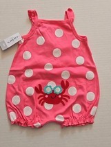 Carter&#39;s Romper For Girls Size 6 Months Crab On Bottom Creeper - $4.86 CAD