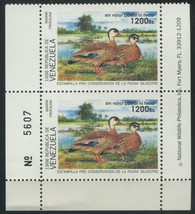 Venezuela Duck Stamp 1996 - VEN 3 - Control Numbered Pair - MNH - $10.00