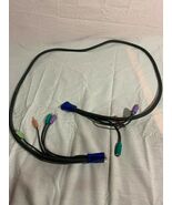 SPACE SHUTTLE MALE TO FEMALE ENDS VGA 6 FOOT PS/2/AUX CONNECTIONS COMPUT... - $174.78 MXN