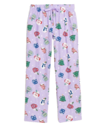 Old Navy Women L Flannel Pajama Pants Christmas Purple Mugs Winter Xmas ... - €16,23 EUR