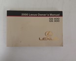 2000 Lexus GS 400, GS 300 Owners Manual [Paperback] Lexus - $54.71