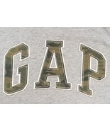 GAP Kids Brand ~ Size Large ~ Gray Tee ~ Camouflaged Letters ~ Cotton To... - £11.98 GBP