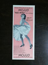 Vintage 1953 Mojud Magic Motion Sheer Stockings Connie Calvet Original Ad - £5.24 GBP