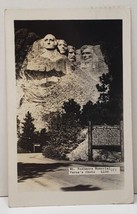 Mt Rushmore Memorial Verne&#39;s Photo RPPC 1942 Idaho to Canada Postcard C8 - £6.73 GBP