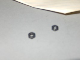 LIONEL PART -5C-99- BLACK HEX NUT - (2) - NEW -  H28 - €1,06 EUR