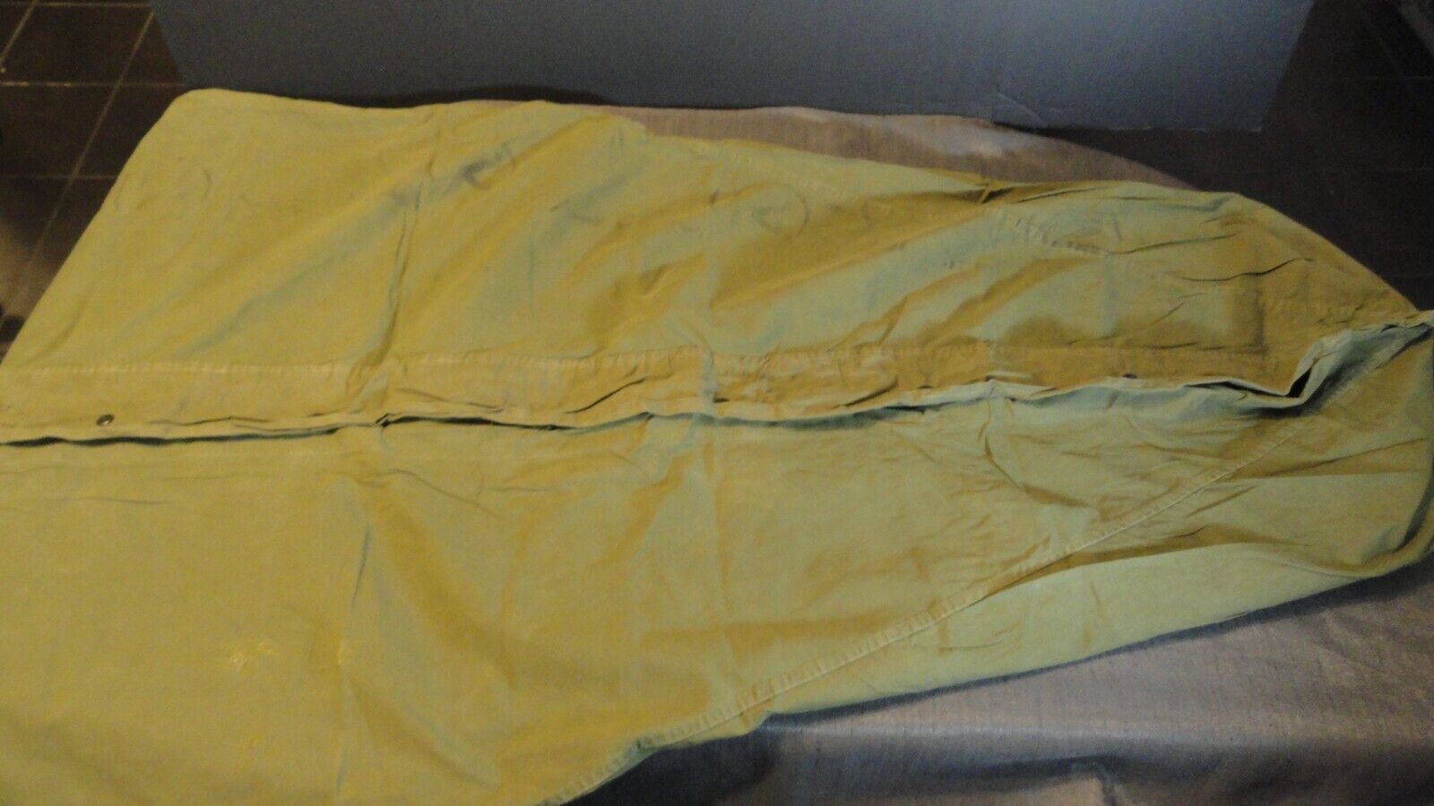 VINTAGE PHILA QUARTERMASTER WATER REPELLENT OD MIL A SLEEPING BAG BIVY COVER Item image 6