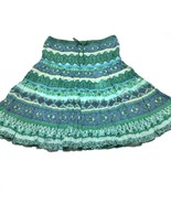 Angie Girl Vintage 90s Womens Juniors Boho Skirt Size M Embellished Sequ... - $21.22