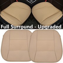2 Luxury Leather 3D Full Surround Car Seat Protector Soft Seat Cover Accessories - £58.46 GBP