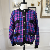 Vintage Amanda Smith Classic Mohair Blend Cardigan L - $32.40