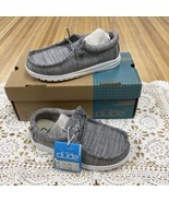 Youth Hey Dude Wally Linen Stone Shoe Size K 10 R1042 - £22.95 GBP