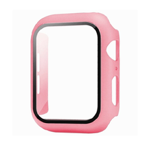 Hard PC Bumper Case w/ Tempered Glass for Apple Watch 45mm Series 7 PINK - £6.02 GBP