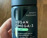 Sports Research Vegan Omega-3, 60 Veggie Softgels Algae Oil Exp 02/26 - $23.28