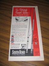 1952 Print Ad South Bend Joe Bates Jr Fishing Rods South Bend,IN - £11.57 GBP