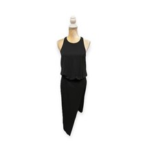 Elizabeth and James Rowan Black Dress Size Xs Extra Small Midi Asymmetrical - £35.59 GBP