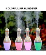 Mini USB LED Air Humidifier Car Humidfier  Bedroom Humidifer Bowling Shape - £27.88 GBP