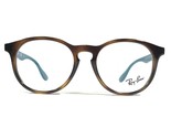 Ray-Ban RB1554 3728 Kinder Brille Rahmen Blau Schildplatt Rund 46-16-130 - $55.73