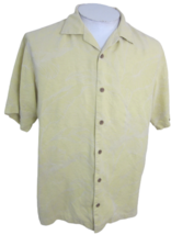 Tommy Bahama Men Hawaiian camp shirt p2p 23 aloha luau tropical silk jacquard - £19.54 GBP