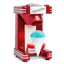 Snow Cone Shaved Ice Machine - Retro Table-Top Slushie Machine Makes 20 Icy Trea - £41.66 GBP