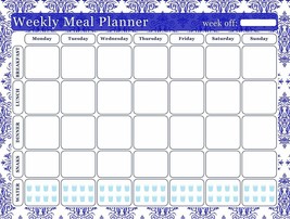 Meal Planner Magnetic Desk Calendar Notepad Menu Food Organizer Weight Loss (07) - £10.33 GBP