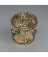 Piper K. Gold Plated Wide Cuff Bracelet - $123.02 CAD