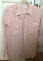 Equipment Women&#39;s Pink Silk Button Down SZ P 100% Silk - £59.35 GBP