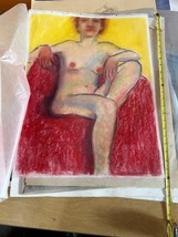 Art school sketching and drawings nude drawing #1 - £19.42 GBP