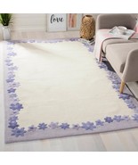 Handmade Tufted Floral Wool Carpet for Living Room, Bedroom, Hall, Entryway - $252.00+
