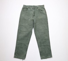 Vintage 90s Levis Mens 33x30 Distressed Loose Fit Denim Jeans Green Cott... - $108.85
